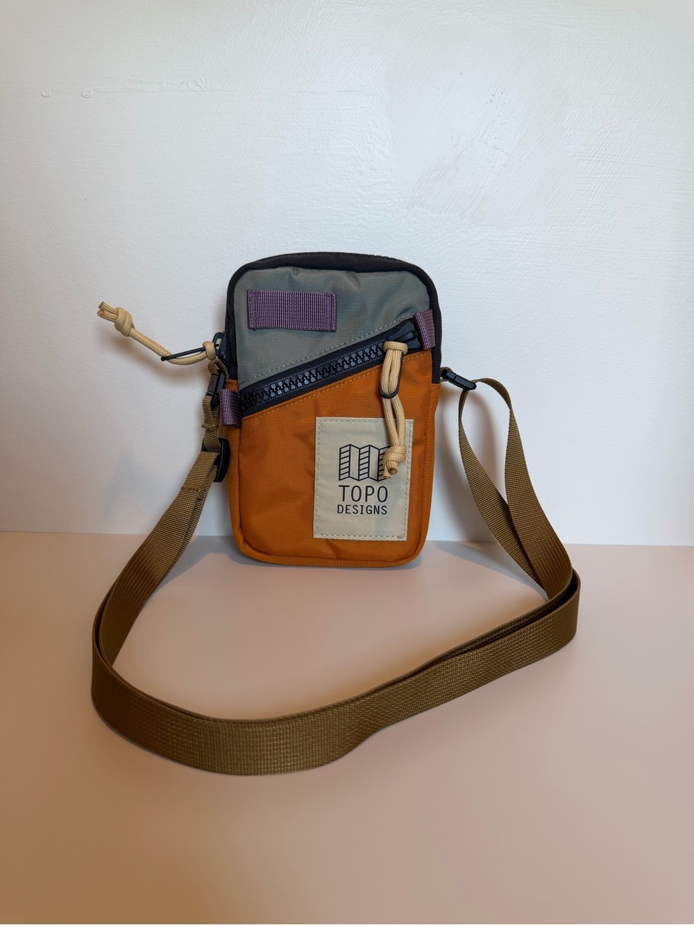 Topo Designs Mini Crossbody in Beetle/Spice